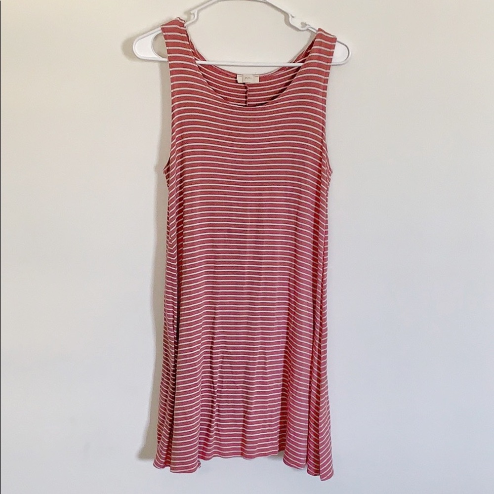 Pink Striped Dress, Size M